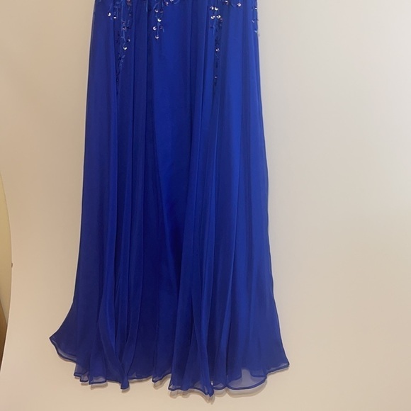 Prom,Wedding Guest ,Dress ,Royal Blue,Lace Overlay,Size 4 - Picture 3 of 9